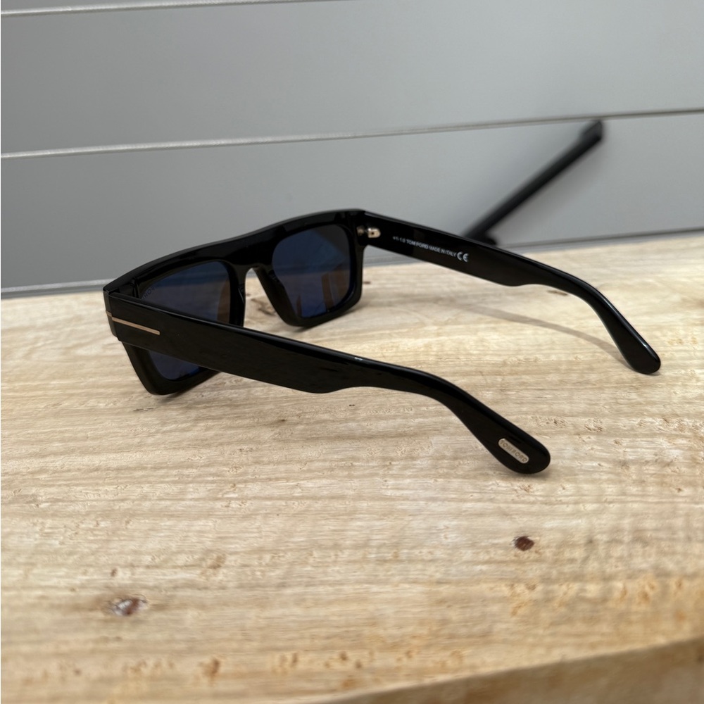 Tom Ford Fausto Black Men’s Sunglasses w/ Case Oversized Square Designer Shades - Picture 10 of 17